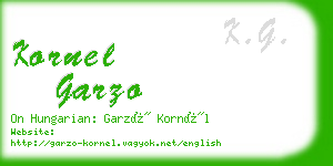 kornel garzo business card